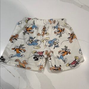 Disney Mickey Mouse and Friends Print Shorts - Multicolor